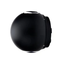 Optonica LED kültéri fali lámpa 6W 660lm 3000K fekete kerek 2LED IP54 7494