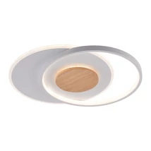 Optonica LED mennyezeti lámpa 54W 4120lm CCT fehér+fa kerek 19012