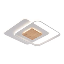 Optonica LED mennyezeti lámpa 60W 4800lm CCT fehér+fa szögletes 19013
