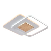 Optonica LED mennyezeti lámpa 60W 4800lm CCT fehér+fa szögletes 19013