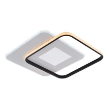 Optonica LED mennyezeti lámpa 60W 4800lm CCT fekete+fehér szögletes 19010