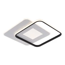 Optonica LED mennyezeti lámpa 60W 4800lm CCT fekete+fehér szögletes 19010