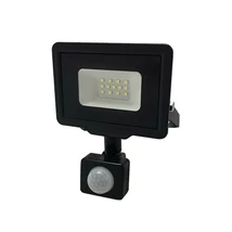 Optonica LED reflektor 10W CW+mozg. SMD fekete FL5941