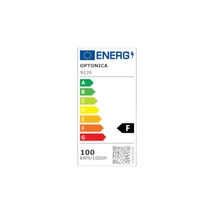 Optonica LED utcai lámpa alkonykapcsolóval 100W 5000lm 4000K IP65 Slim Line 9239