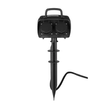 Optonica leszúrható kerti elosztó időkapcsolóval 2-es 5m 16A IP44 7626