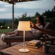 Optonica napelemes szolár LED asztali lámpa 2,5W 280lm CCT fehér IP54 252