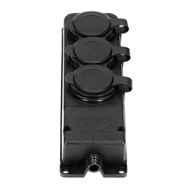 Orno gumis 3-as szerelhető hálózati elosztó csapófedéllel IP44 OR-AE-13166(GS)