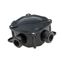 Pawbol kötődoboz 75x75 mm 4 db PG16 tömszelencével fekete IP67 A.0035C