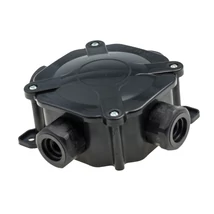 Pawbol kötődoboz 97x97 mm 4 db PG21 tömszelencével fekete IP67 A.0036C