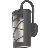R.8742 Pescara kült fali E27 60W szür/opál IP44