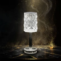 Phenom Diamond LED asztali lámpa átlátszó akkumulátoros USB-C 12503