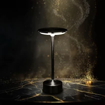 Phenom New York LED asztali lámpa fekete akkumulátoros USB-C 12502B