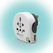 Q2 POWER Utazóadapter World to Australia USB 100-250 V 1.100170 