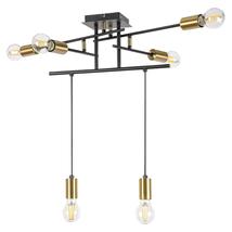 R.2116 Lanny,bel.Függ.E27 6x MAX 40W,fekete