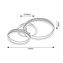 R.2229 Avalon,bel.menny,LED 50W, s.alu.65cm