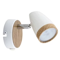 R.5564 Karen spot,1x4W,LED ff-al,fehér/bükk