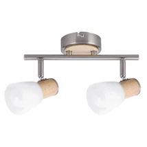 R.6487 Gavin 2-es spot E14 2x40W sz.króm bükkfa