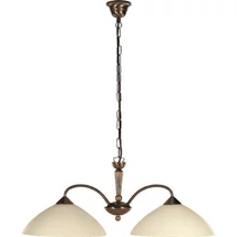 R.8177 Regina 2 ágú függ E27 2x60W bronz-krém b