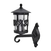 R.8414 Palma kült fali fel E27 100W fekete IP23