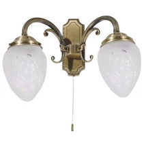 R.8632 Annabella 2ágú falikar E14 2x40W bronz