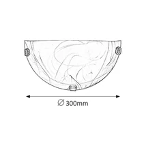 R.3053 Alabastro falikar E27 60W tabaco /bronz/