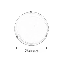 R.3302 Alabastro mennyD40 E27 2x60Wfehér/króm