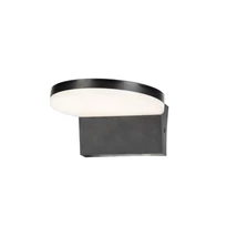 Rábalux Batida kültéri LED fali lámpa 9W CCT fekete IP54 77117