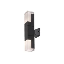 Rábalux Darvas kültéri LED fali lámpa 12W CCT fekete H35cm IP54 77127