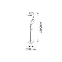 R.2758 Elisett álló lámpa E27 1x60W bronz