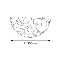 R.1960 Jolly D30 fali lámpa 1x60W