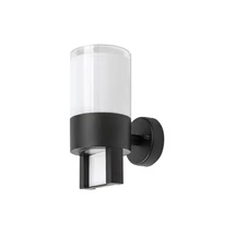 Rábalux Leitha kültéri LED fali lámpa 12W 3000K fekete H22,5cm IP44 77130