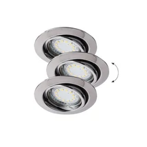 R.1050 Lite kör spot 3as állít.GU10 3x3W króm