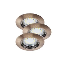 R.1048 Lite kör spot fix GU10 LED 3x3W bronz