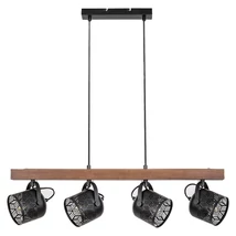 R. 3300 Rotem,belt.függ.E14 4XMAX40W,fekete,dió