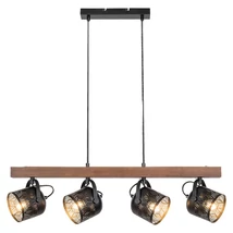 R. 3300 Rotem,belt.függ.E14 4XMAX40W,fekete,dió