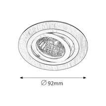R.1116 Spot fashion GU5.3 50W aluminium