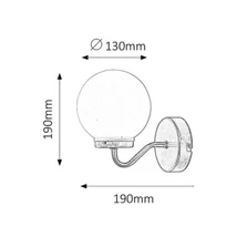 R.1302 Togo fürdőszobai E14,1x40W bronz IP44