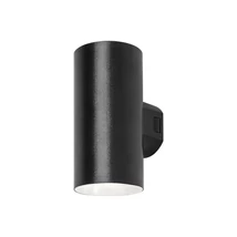 Rábalux Urfa kültéri LED fali lámpa 18W CCT fekete kör H16cm IP65 77155