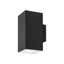 Rábalux Urfa kültéri LED fali lámpa 18W CCT fekete négyzet H16cm IP65 77157