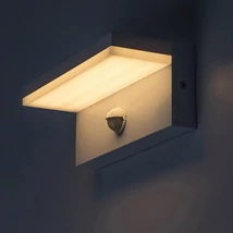 Rábalux Zaragoza kültéri LED fali lámpa mozgásérzékelővel 9W CCT fehér L21cm IP54 77116