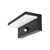 Rábalux Zaragoza kültéri LED fali lámpa mozgásérzékelővel 9W CCT fekete L21cm IP54 77115