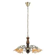 R.7095 Rustic3 5ágú csillár E14 5x40W bronz-dió