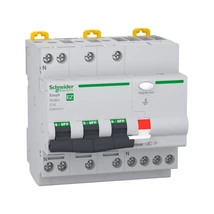 Schneider kombinált FI relé kismegszakítóval 3P+N C 10A 30mA "A" Easy9 Pro EZ9D55710