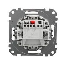 ÚJ SEDNA Egypólusú kapcsoló, rugós bekötés, 10AX, (101), fehér