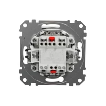 Schneider Sedna Design 107 keresztkapcsoló kék jelzőfénnyel SDD111107L