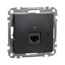 Schneider Sedna Design 1xRJ45 Cat6 UTP aljzat antracit SDD114461