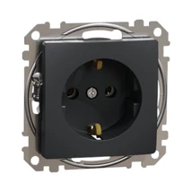 Schneider Sedna Design 2P+F dugalj antracit SDD114025