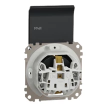 Schneider Sedna Design 2P+F dugalj gyermekvédelemmel csapófedéllel antracit IP44 SDD214024