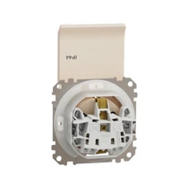 Schneider Sedna Design 2P+F dugalj gyermekvédelemmel csapófedéllel bézs IP44 SDD212024