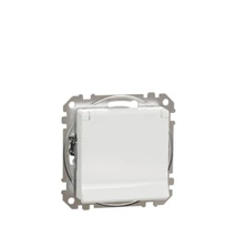 Schneider Sedna Design 2P+F dugalj gyermekvédelemmel csapófedéllel fehér rugós bekötés SDD111024